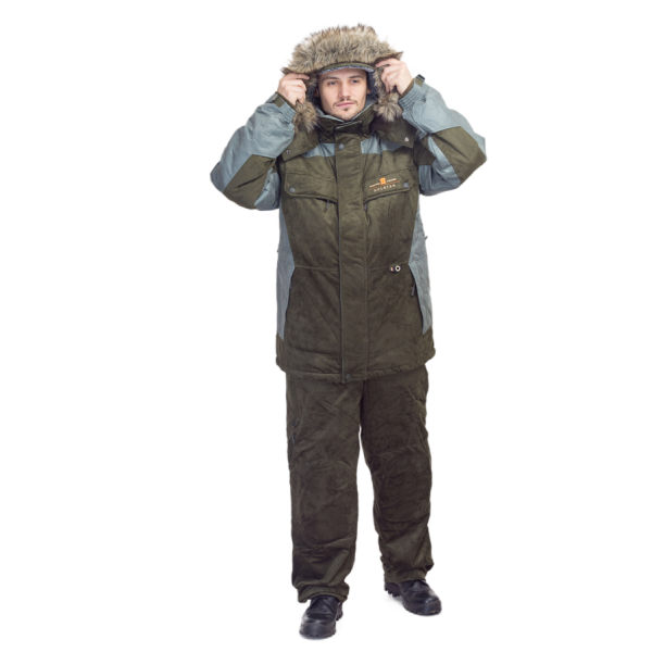 Костюм зимний Флагман 3 / замша с мембранным покрытием / светлая олива в Самаре